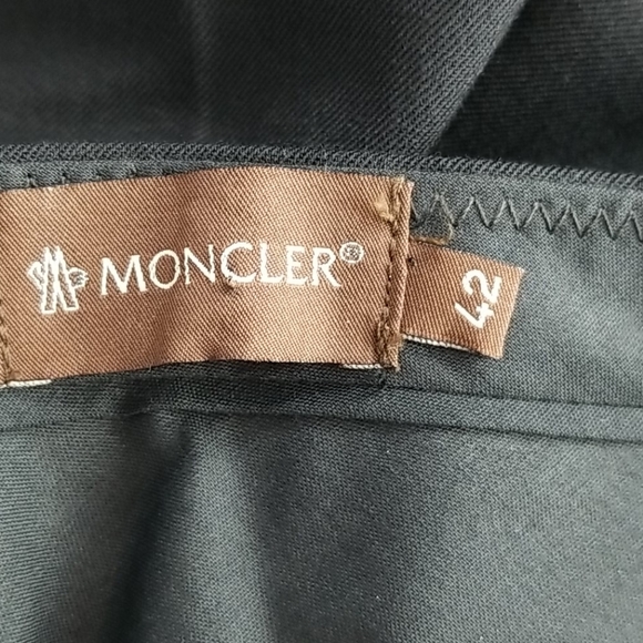 Tall Moncler Italy Black Dress Pants 42 / 4 - Picture 10 of 12